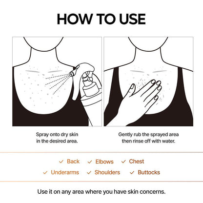 Body Peel Spray - Kojic + Turmeric