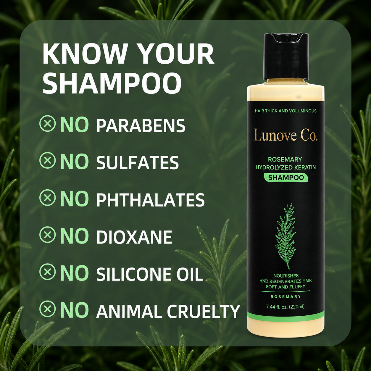 Organic Rosemary Hair Growth Shampoo